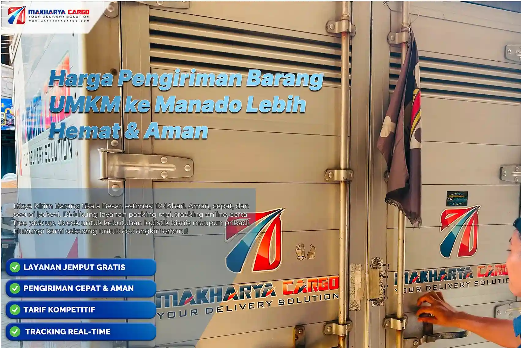 Harga Pengiriman Barang UMKM ke Manado dengan layanan cargo profesional untuk distribusi produk usaha.