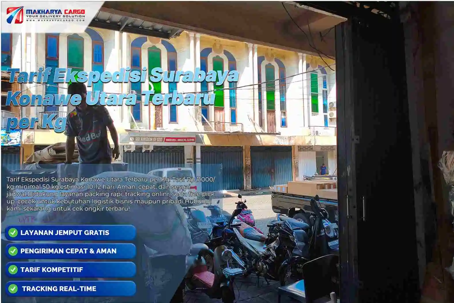 tarif ekspedisi surabaya konawe utara