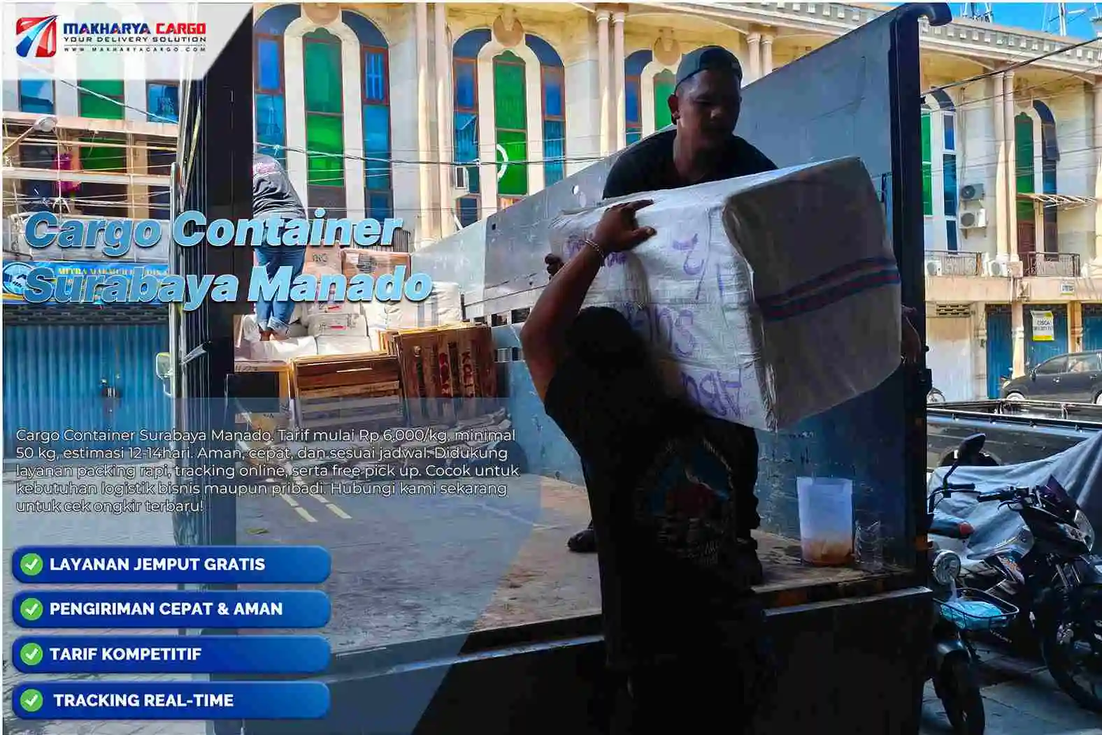 cargo container surabaya manado