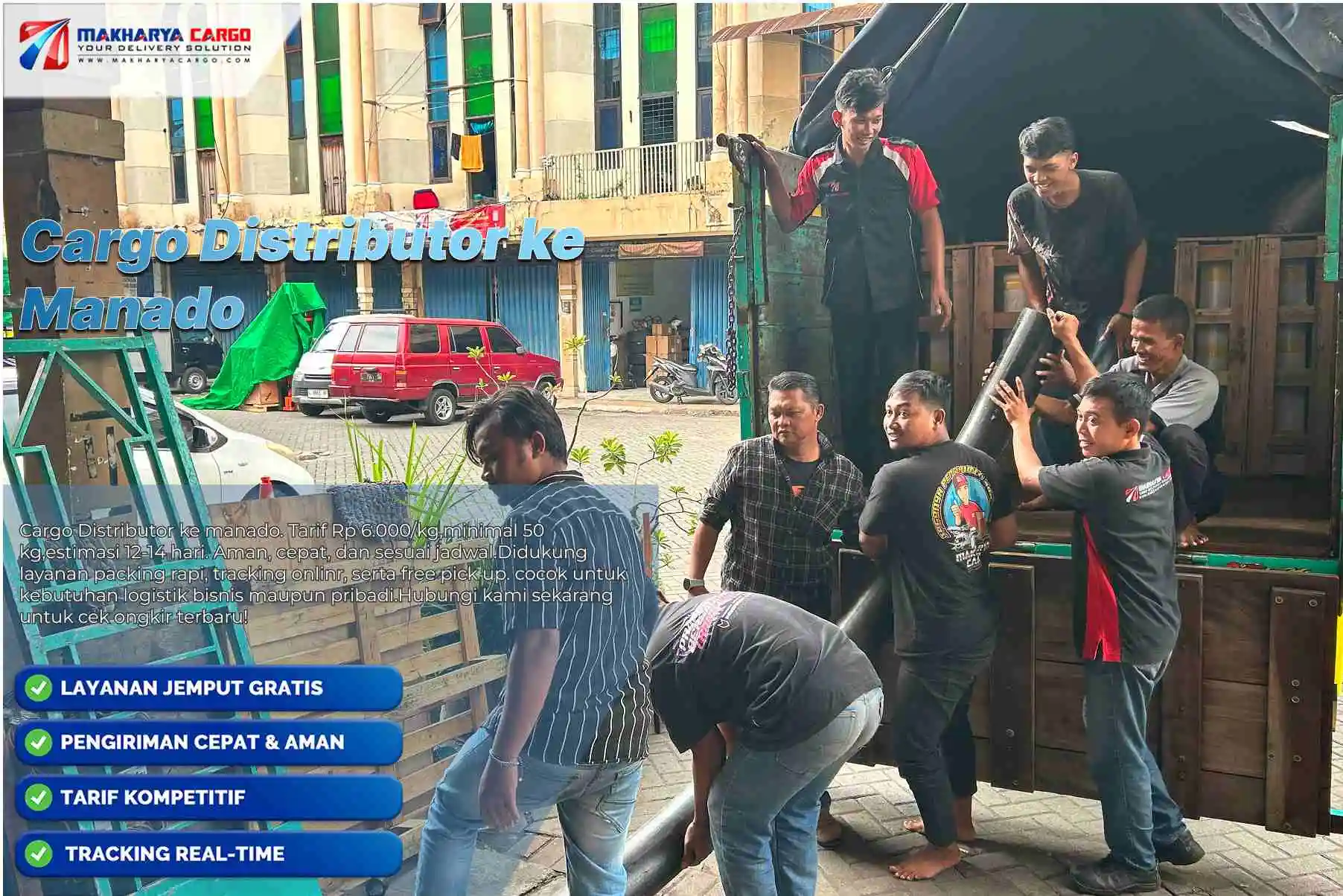 cargo distributor ke manado