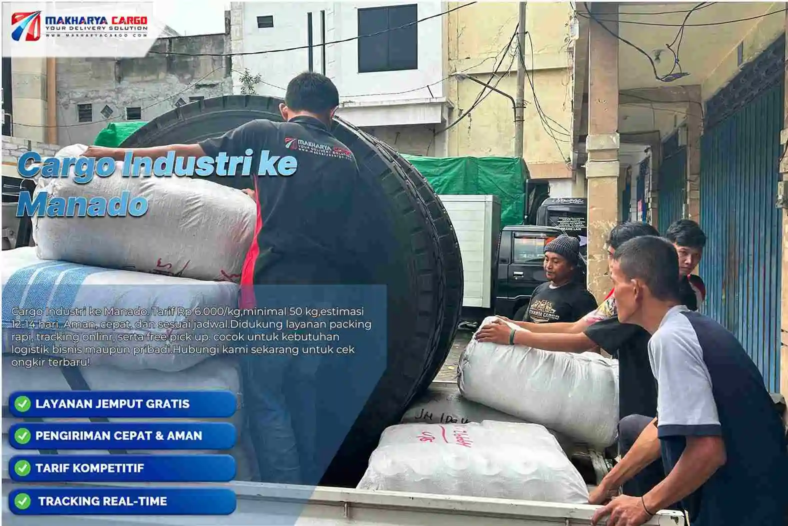 Cargo Industri ke Manado 100% Aman & Efisien untuk Proyek 6 cargo industri ke manado