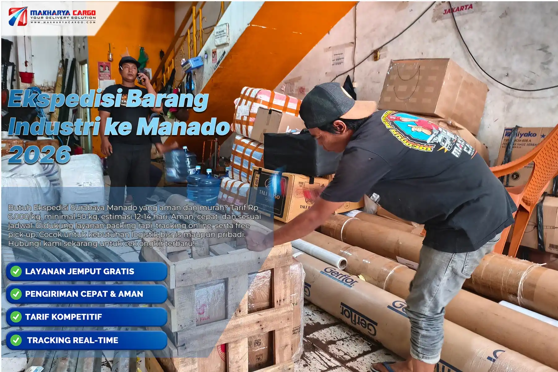 Layanan jasa cargo Manado untuk pengiriman barang fragile melalui jalur laut yang aman