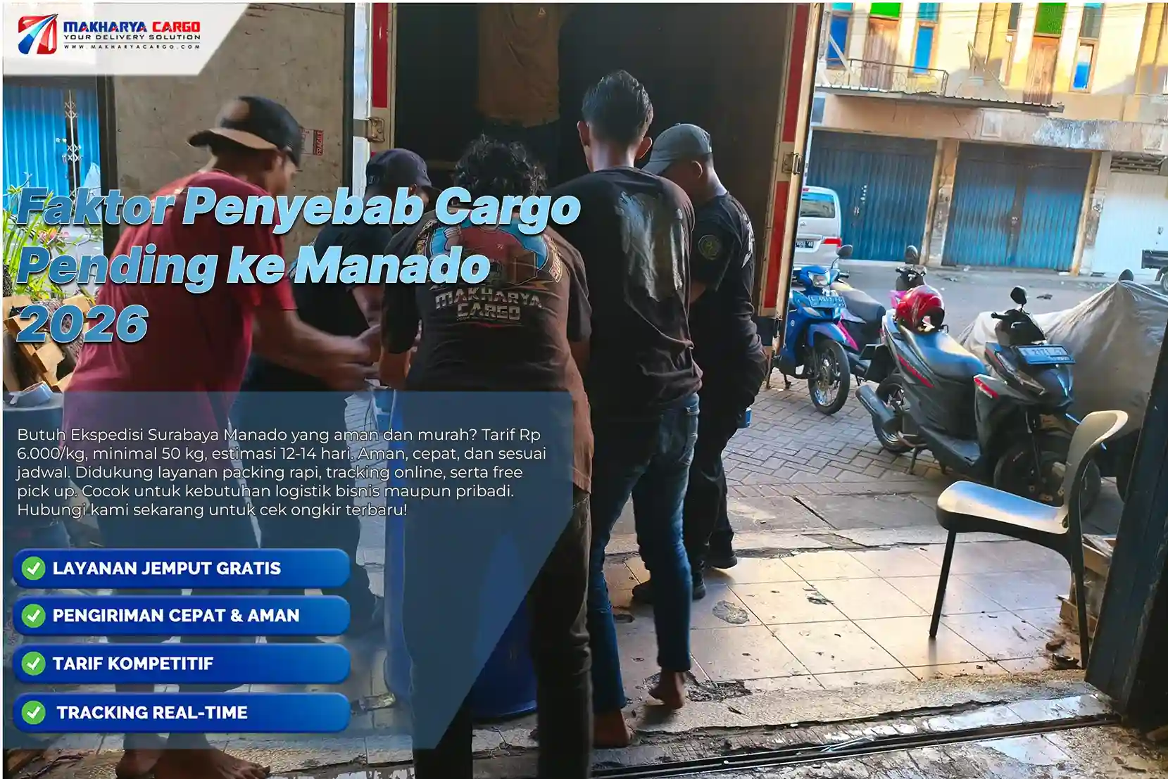 Faktor Penyebab Cargo Pending ke Manado: Kenapa Pengiriman Bisa Tertahan? 6 Ilustrasi penyebab cargo pending ke Manado akibat faktor operasional, cuaca laut, dan proses distribusi logistik antar pulau di Indonesia