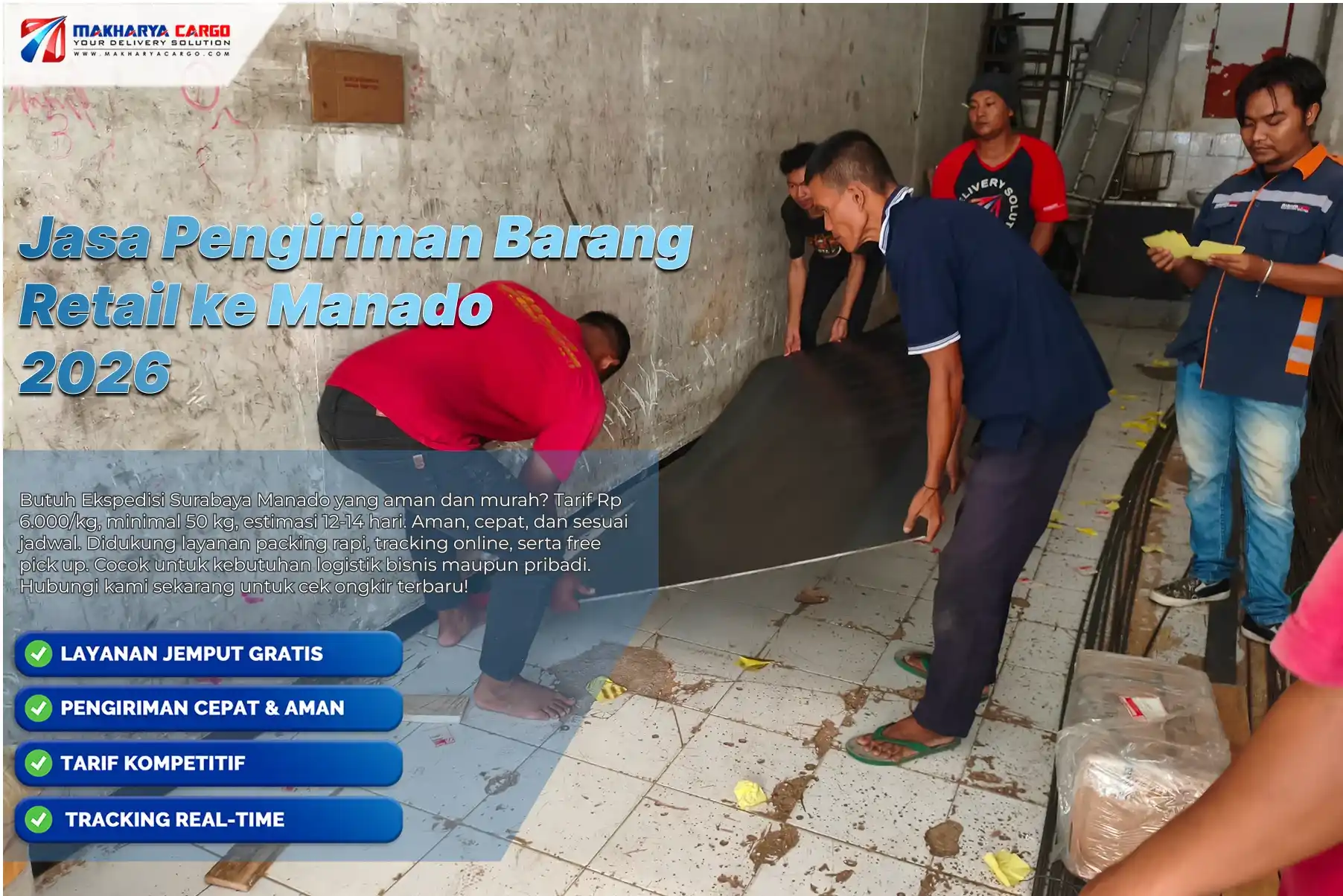 Layanan cargo retail Manado dengan pengiriman cepat dan aman antar pulau