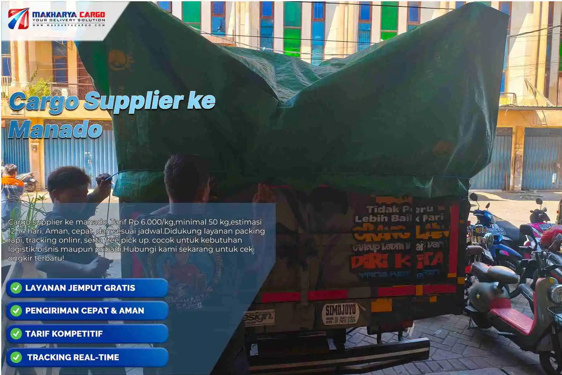 cargo supplier ke manado