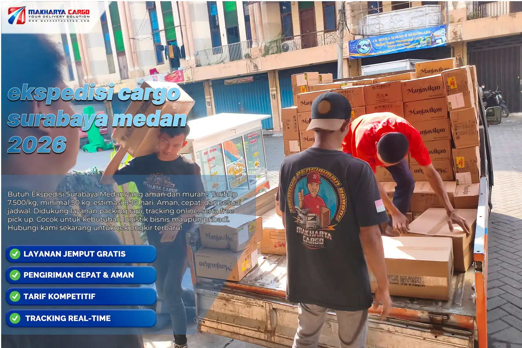 Proses pengiriman barang menggunakan ekspedisi cargo Surabaya Medan untuk distribusi antarpulau yang aman dan efisien.