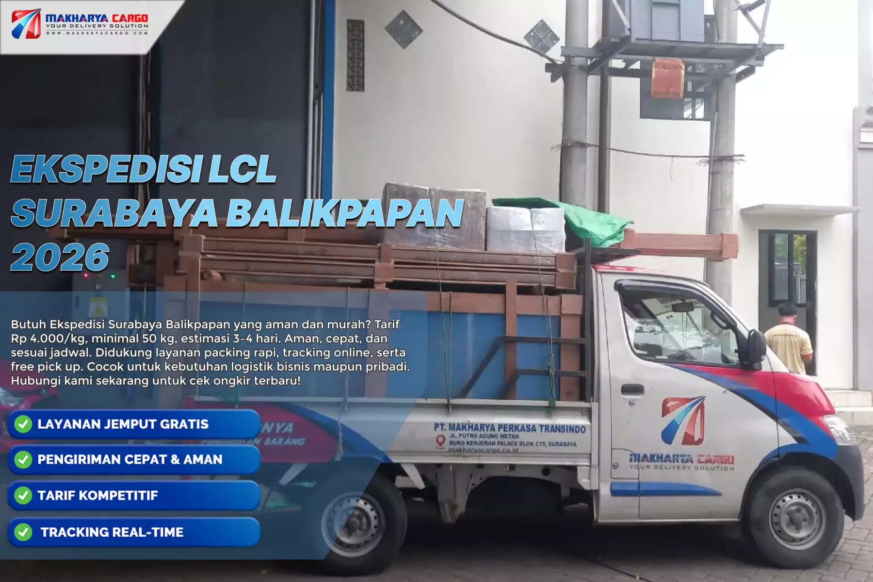 ekspedisi lcl surabaya balikpapan