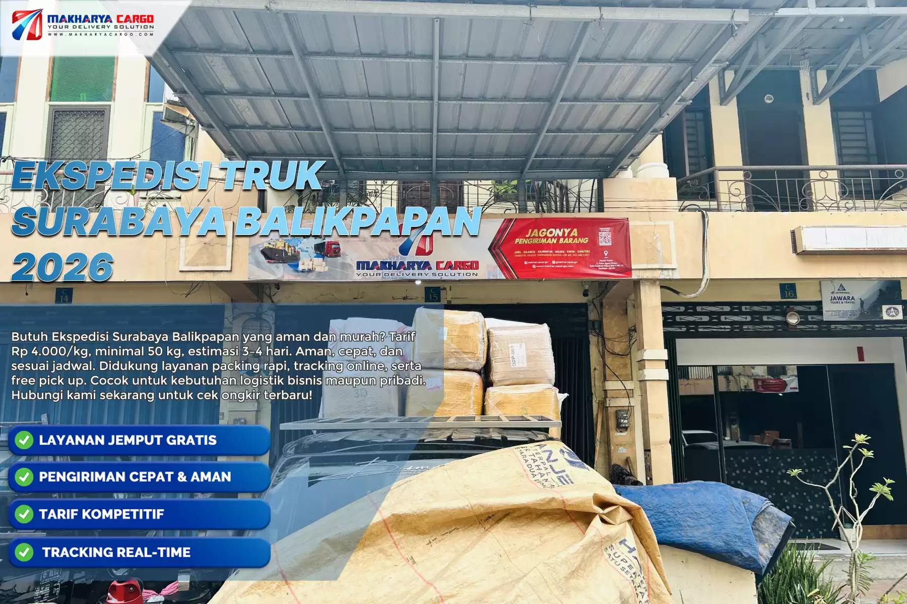 ekspedisi truk surabaya balikpapan