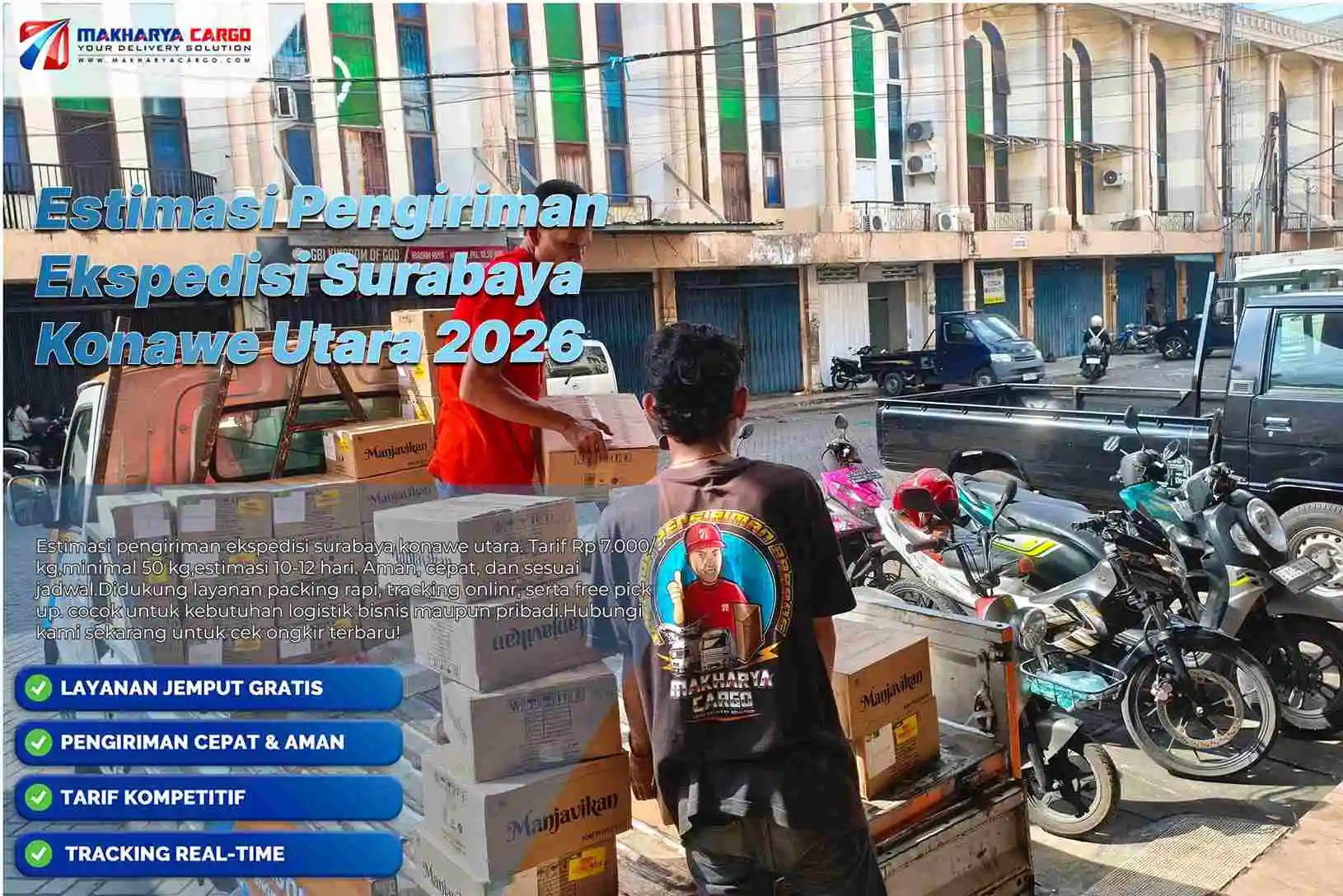 estimasi pengiriman ekspedisi surabaya konawe utara