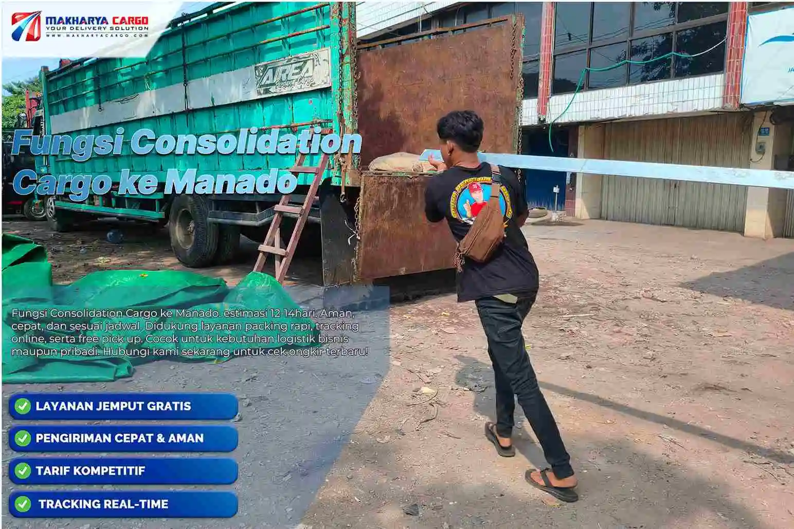 Fungsi Consolidation Cargo ke Manado