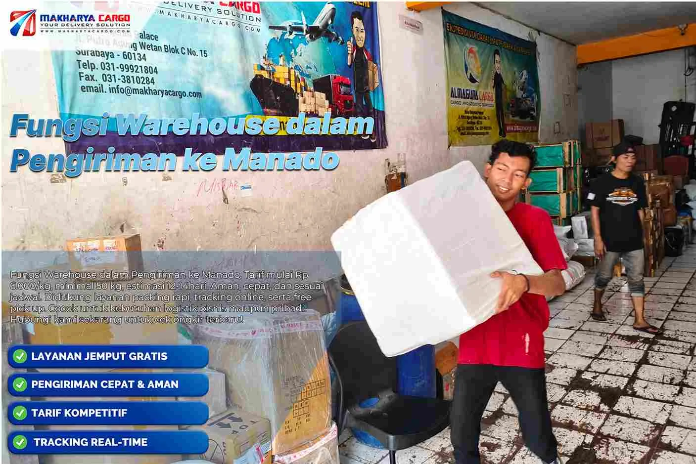 Fungsi Warehouse dalam Pengiriman ke Manado