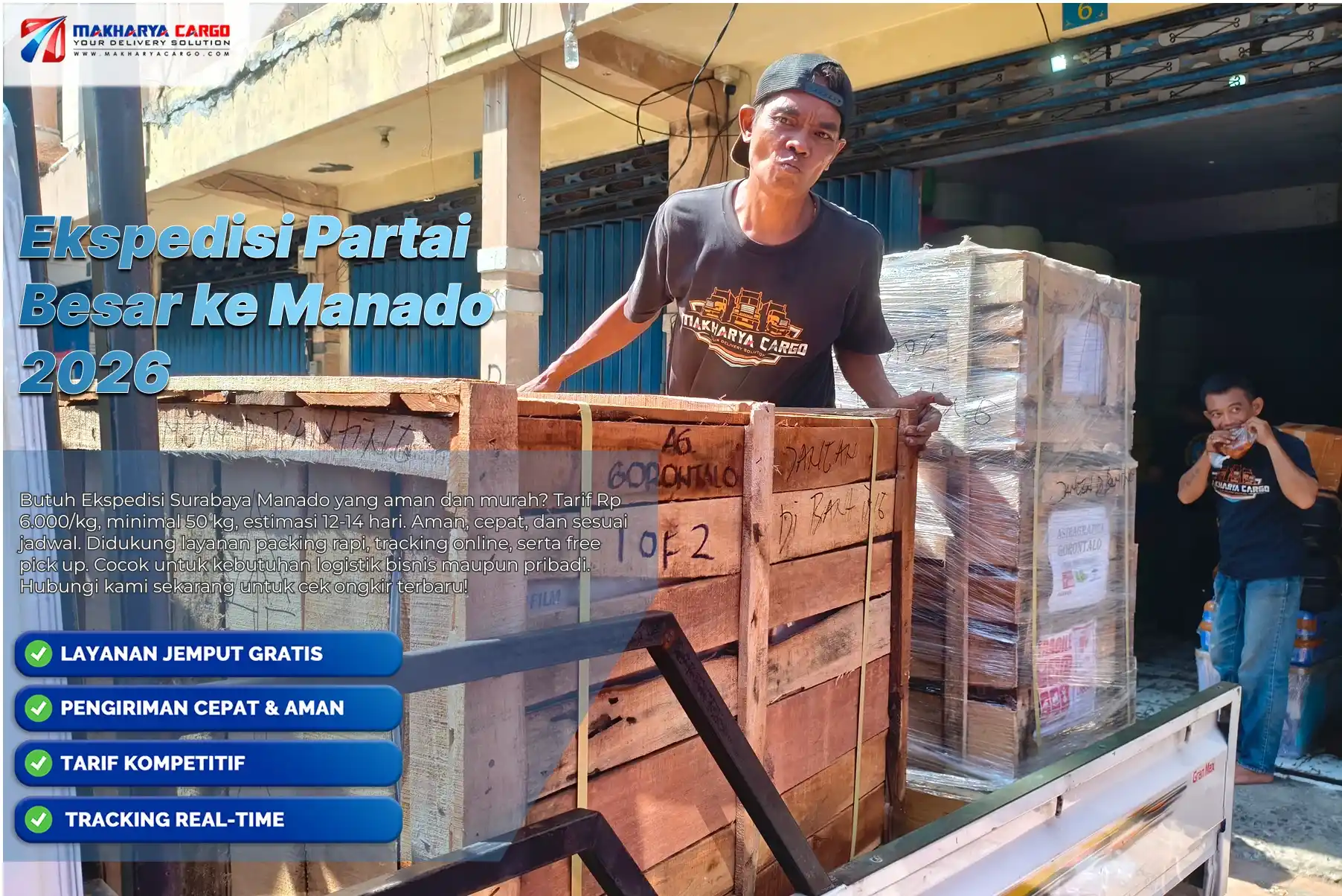 Jasa Ekspedisi Partai Besar ke Manado melayani pengiriman barang grosir, distributor, dan kebutuhan bisnis antarpulau.
