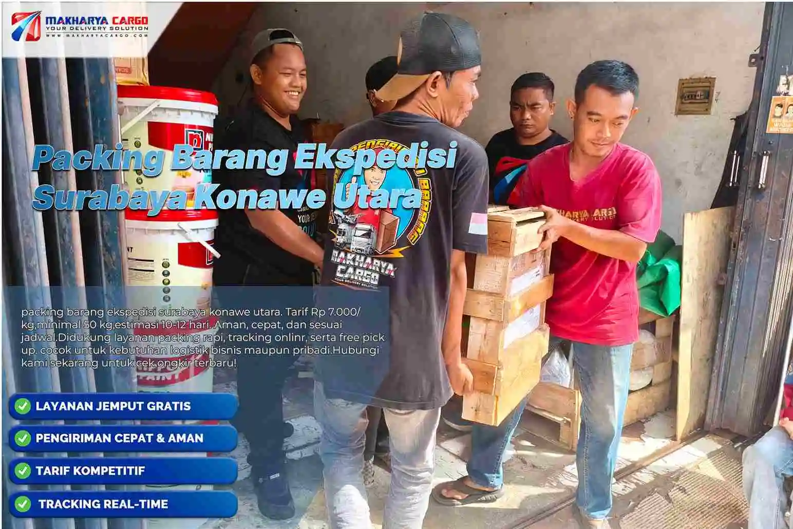 packing barang ekspedisi surabaya konawe utara