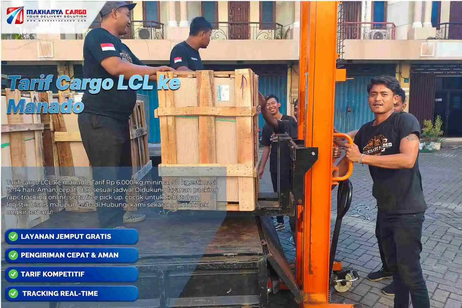tarif cargo lcl ke manado