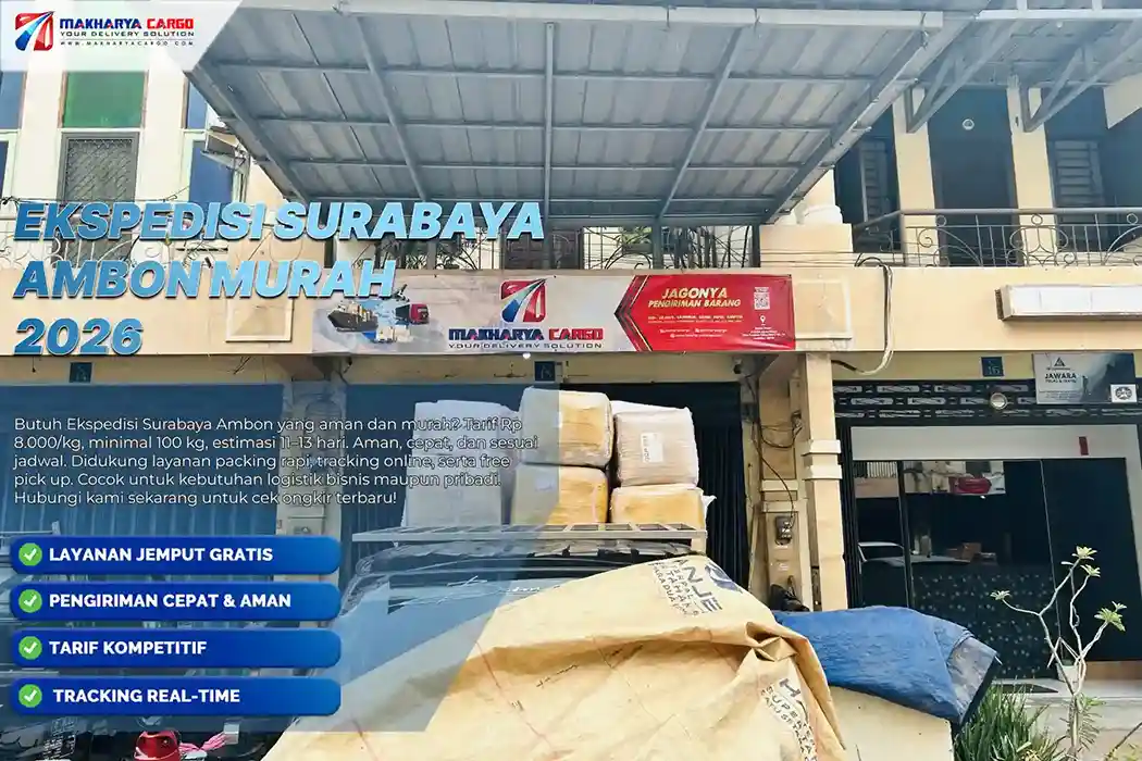 Ekspedisi Surabaya Ambon Murah
