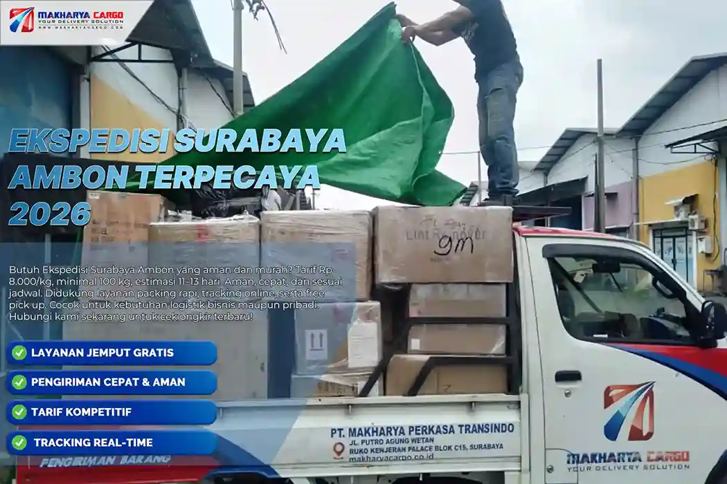Ekspedisi Surabaya Ambon Terpercaya