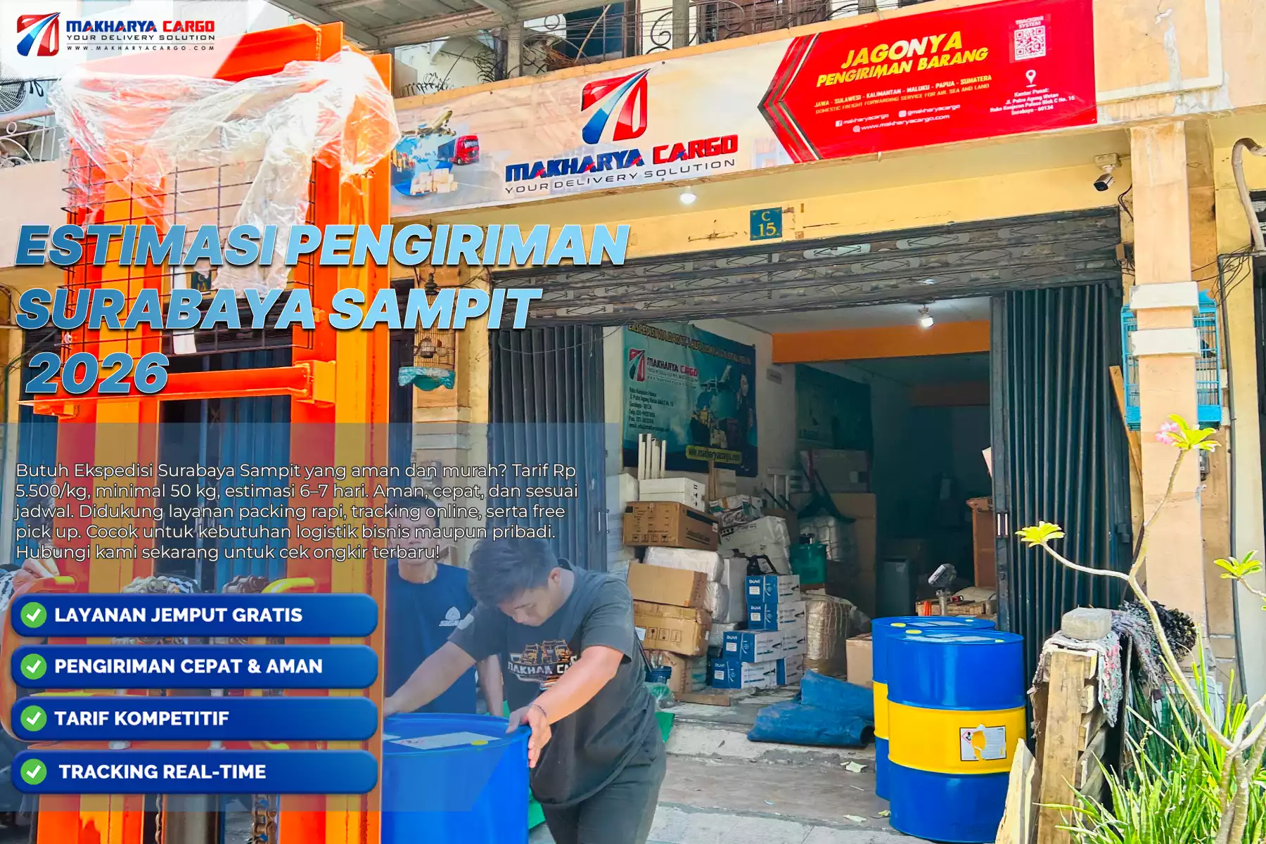 Estimasi Pengiriman Surabaya Sampit