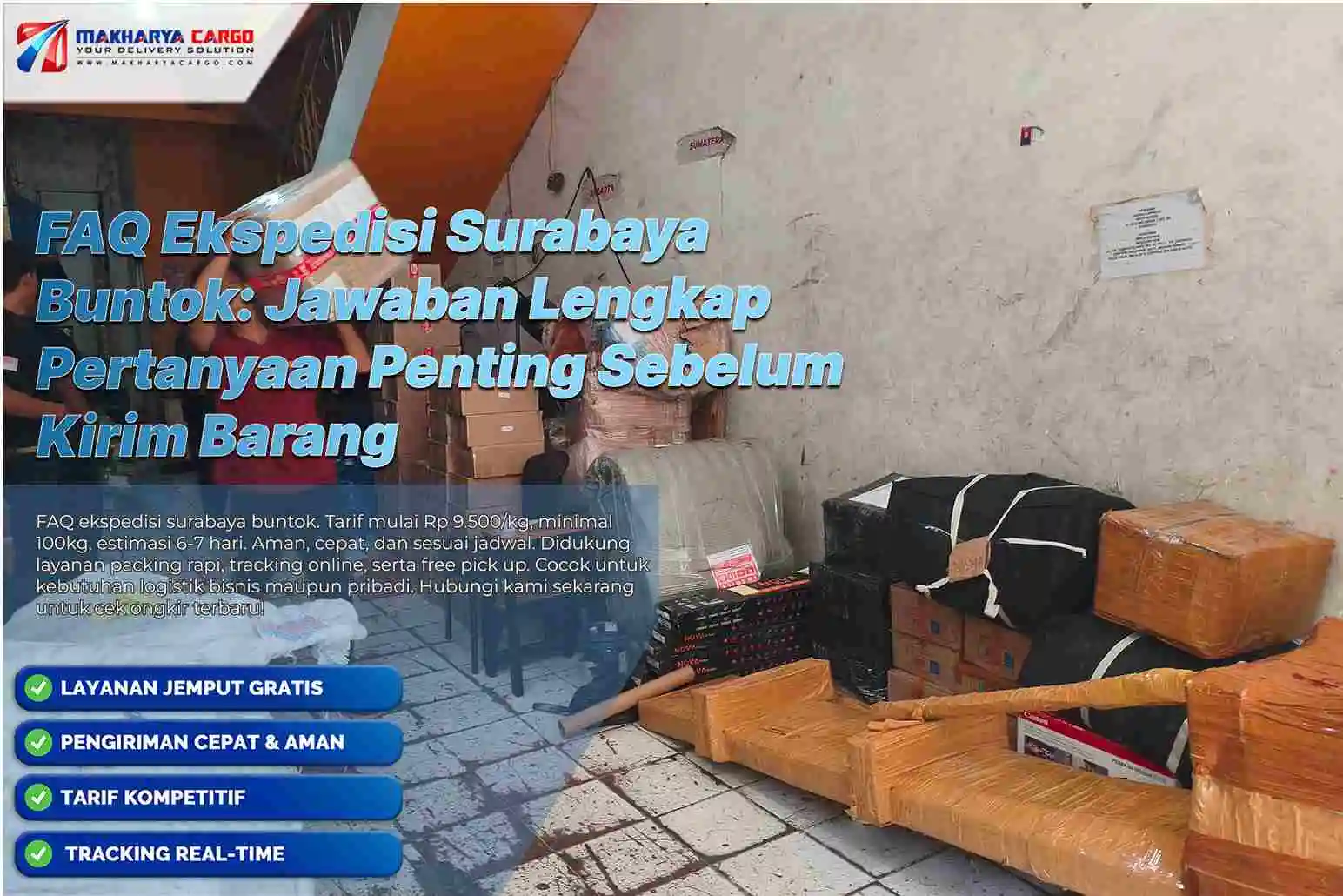 FAQ Ekspedisi Surabaya Buntok: Jawaban Lengkap Pertanyaan Penting Sebelum Kirim Barang 6 faq ekspedisi surabaya buntok