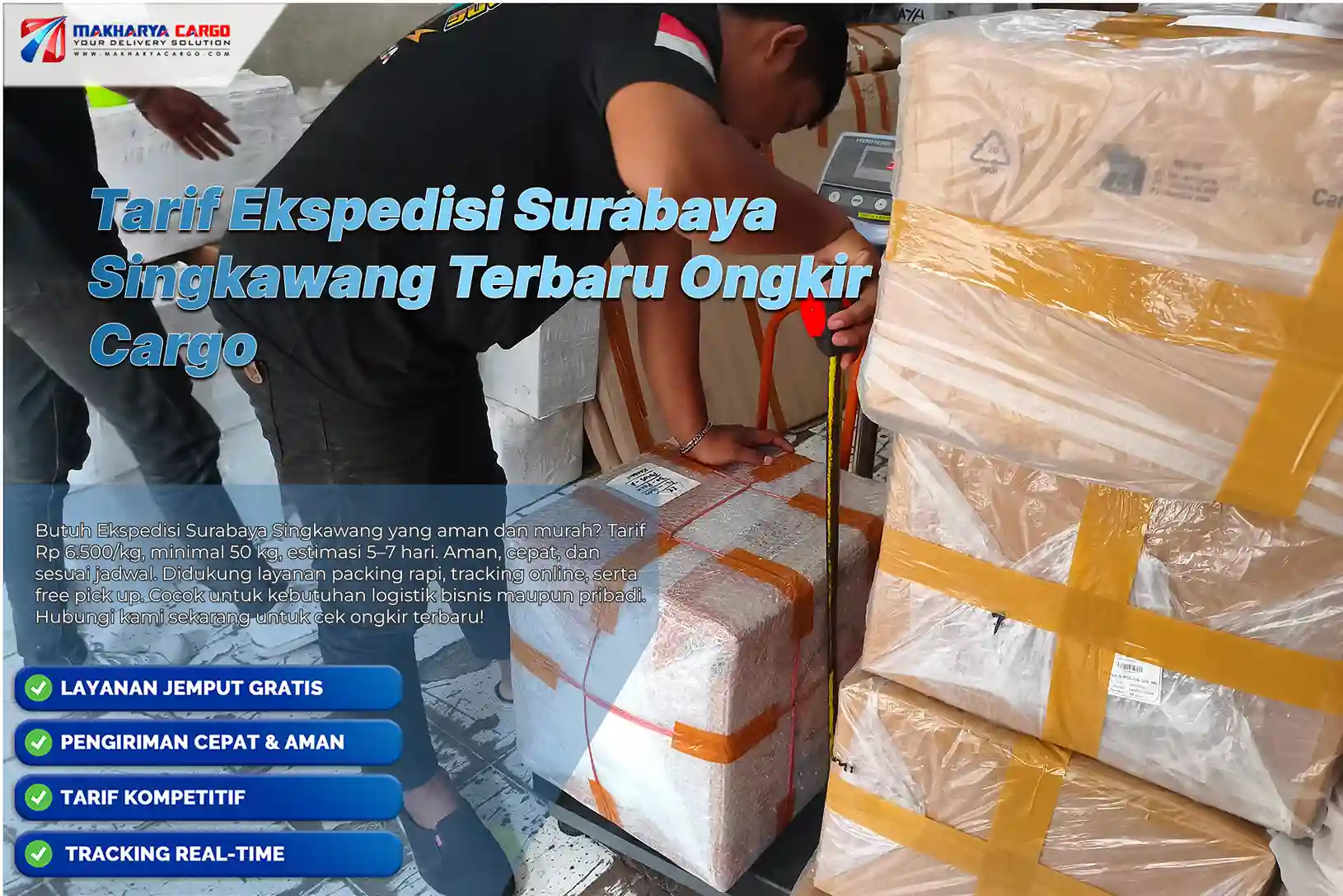 Tarif ekspedisi Surabaya Singkawang untuk pengiriman cargo antarpulau.