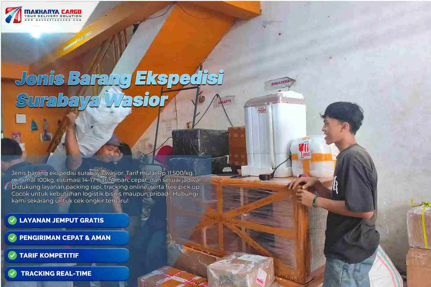 jenis barang ekspedisi surabaya wasior