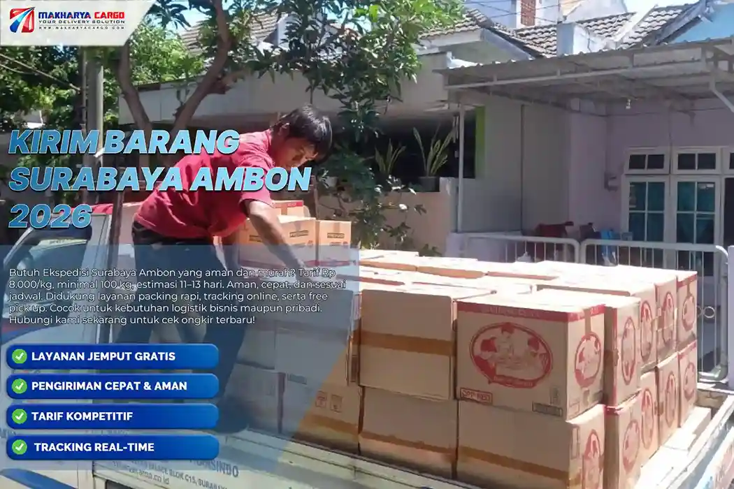 Kirim Barang Surabaya Ambon, Tarif Mulai Rp8.000/Kg 5 Kirim Barang Surabaya Ambon