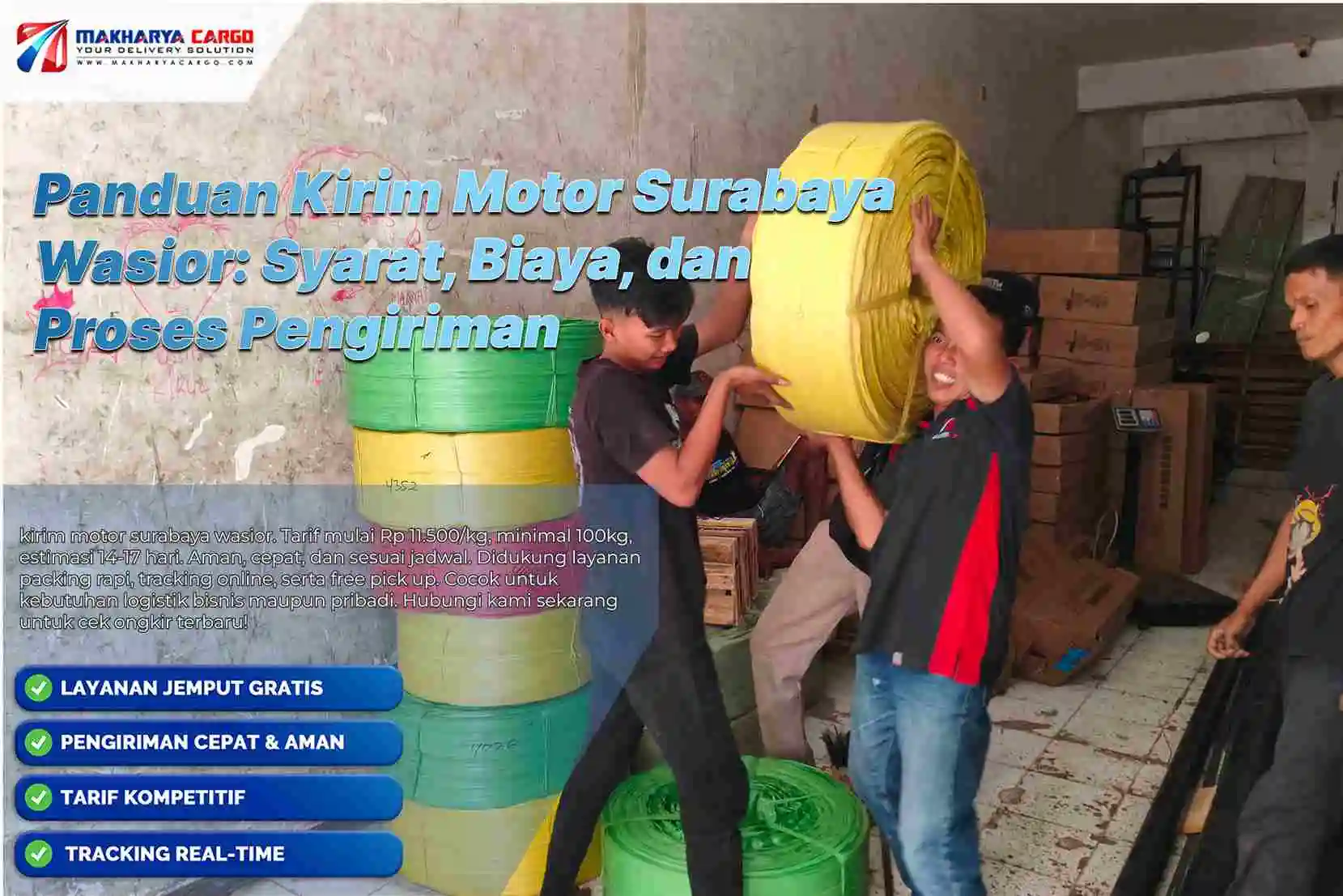 kirim motor surabaya wasior