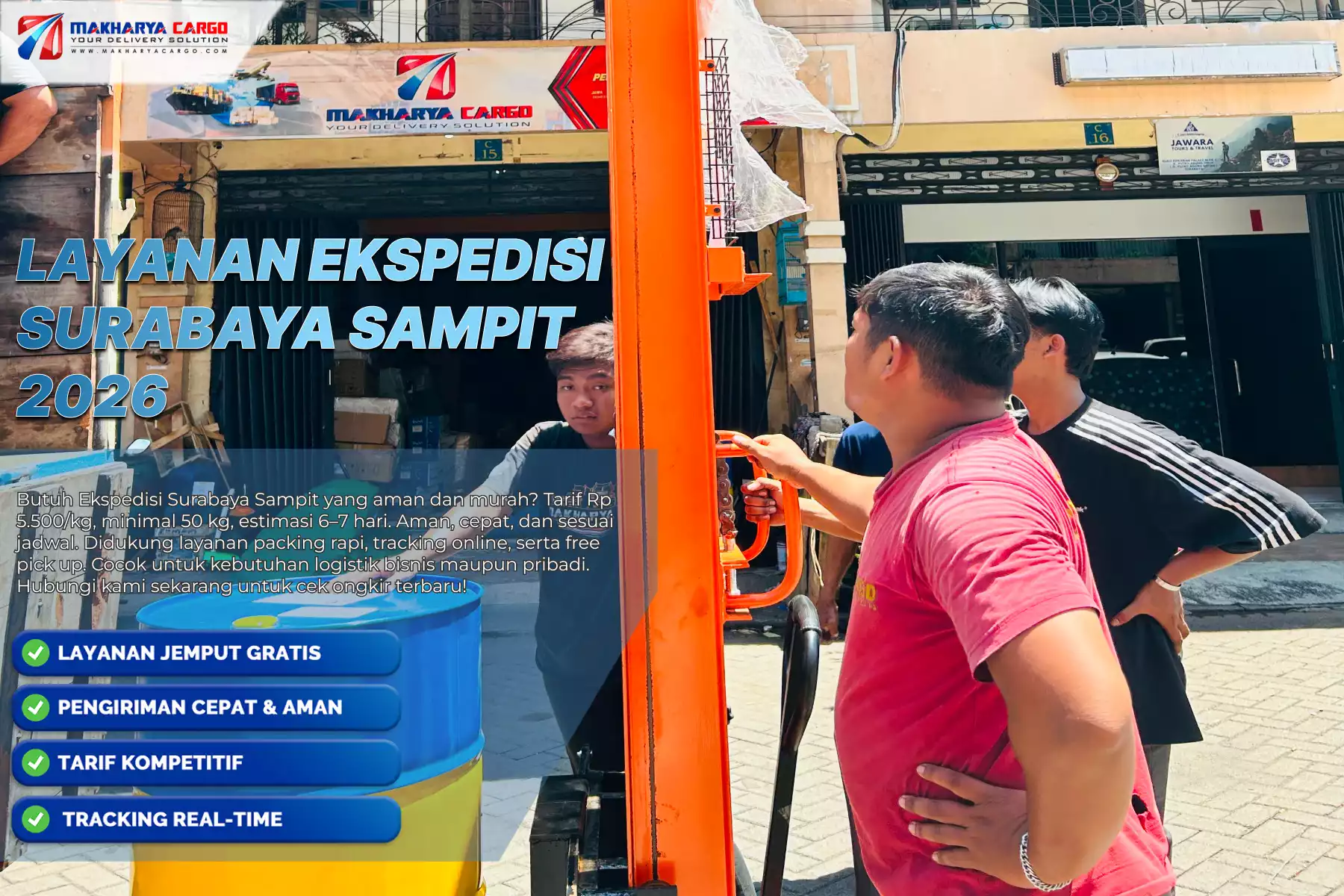 Layanan Ekspedisi Surabaya Sampit
