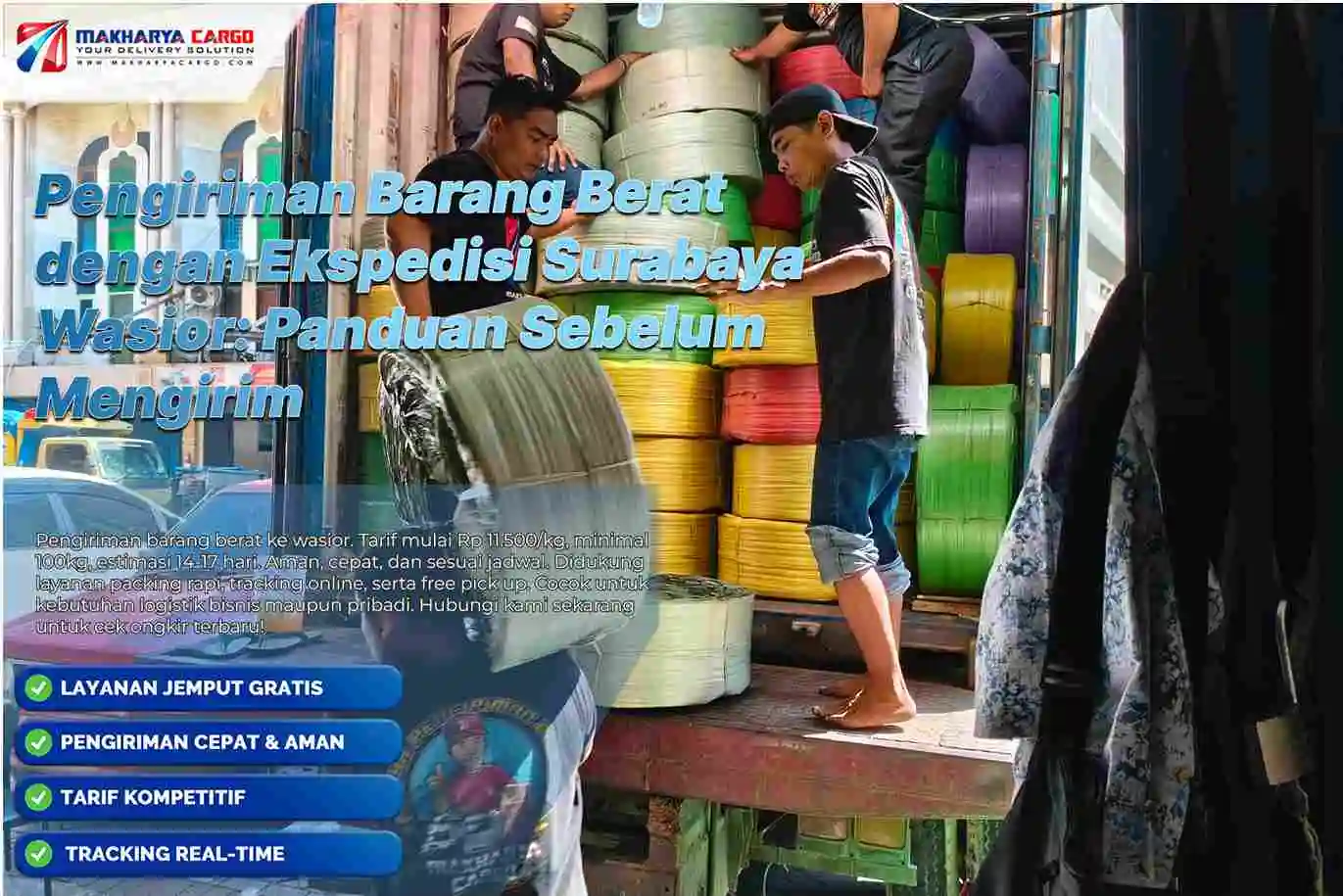 pengiriman barang berat