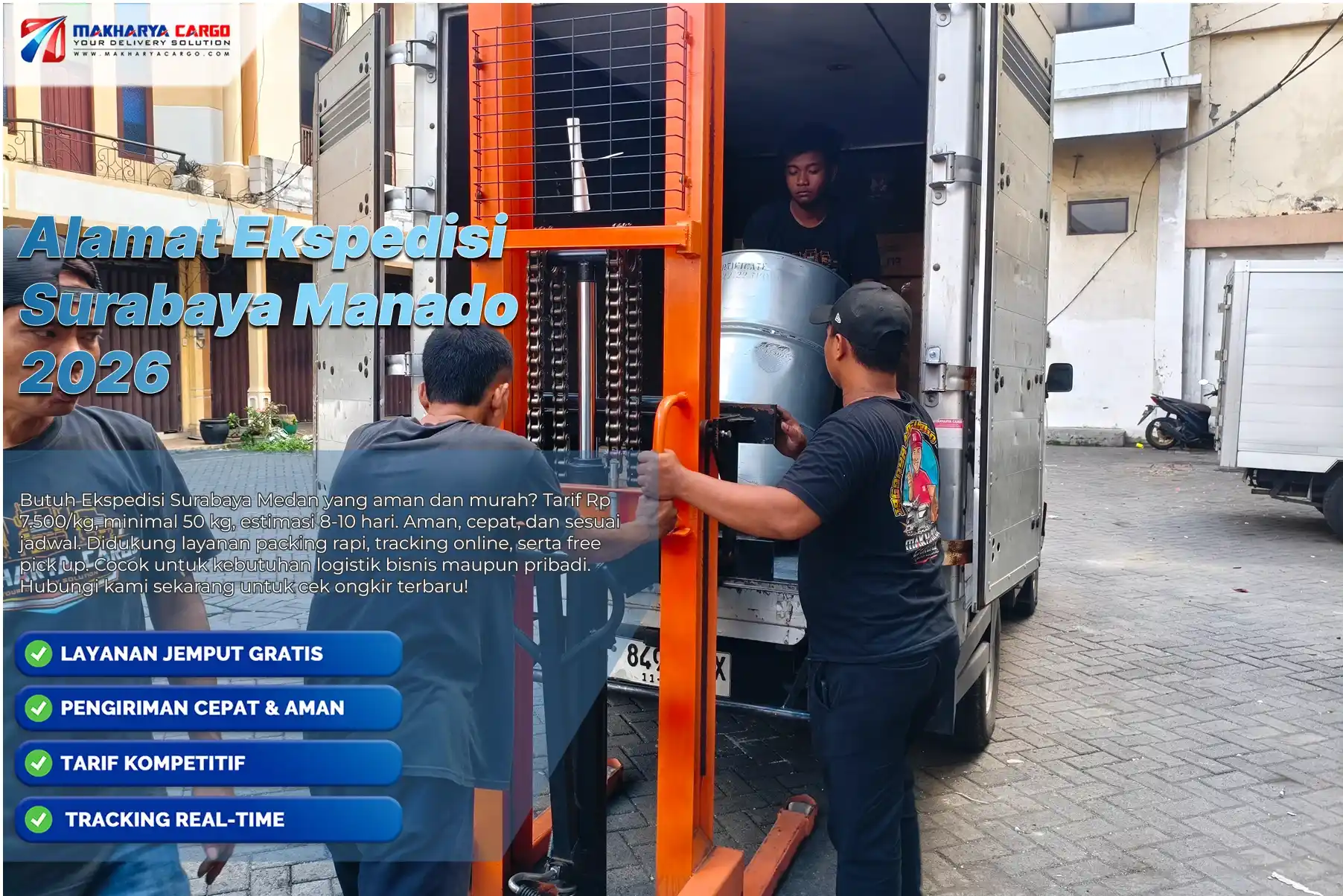 Alamat Ekspedisi Surabaya Manado melayani pengiriman barang ke Sulawesi Utara