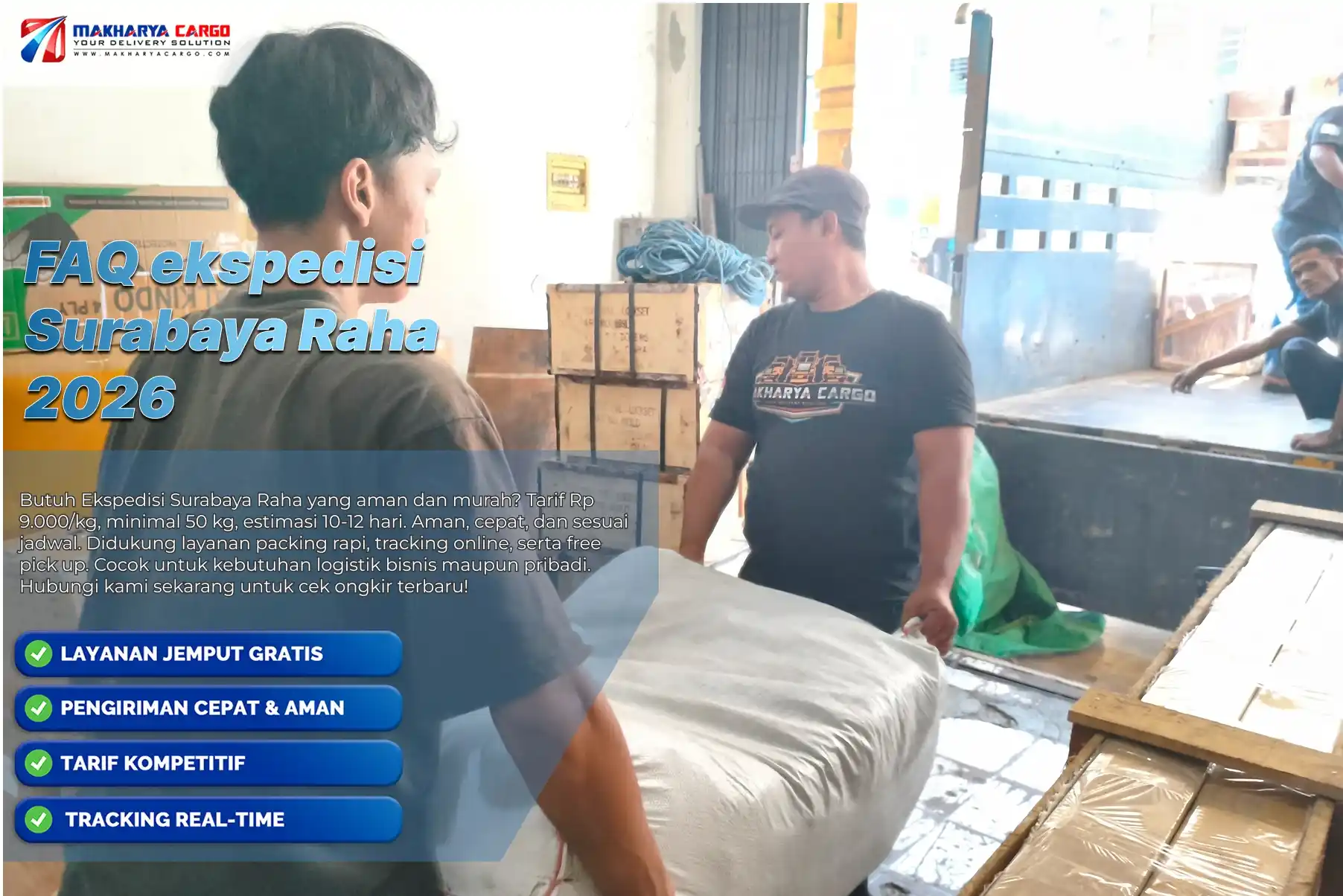 FAQ ekspedisi Surabaya Raha tentang pertanyaan umum sebelum mengirim barang melalui cargo