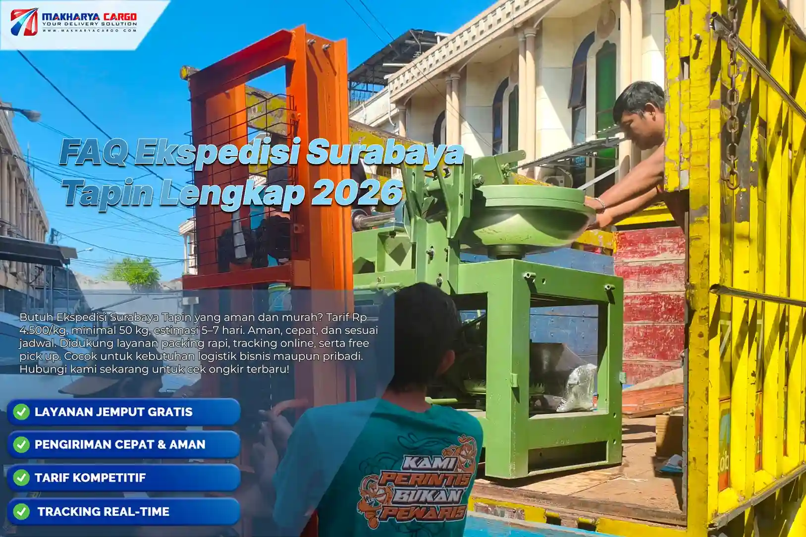 FAQ ekspedisi Surabaya Tapin tentang ongkir dan waktu pengiriman