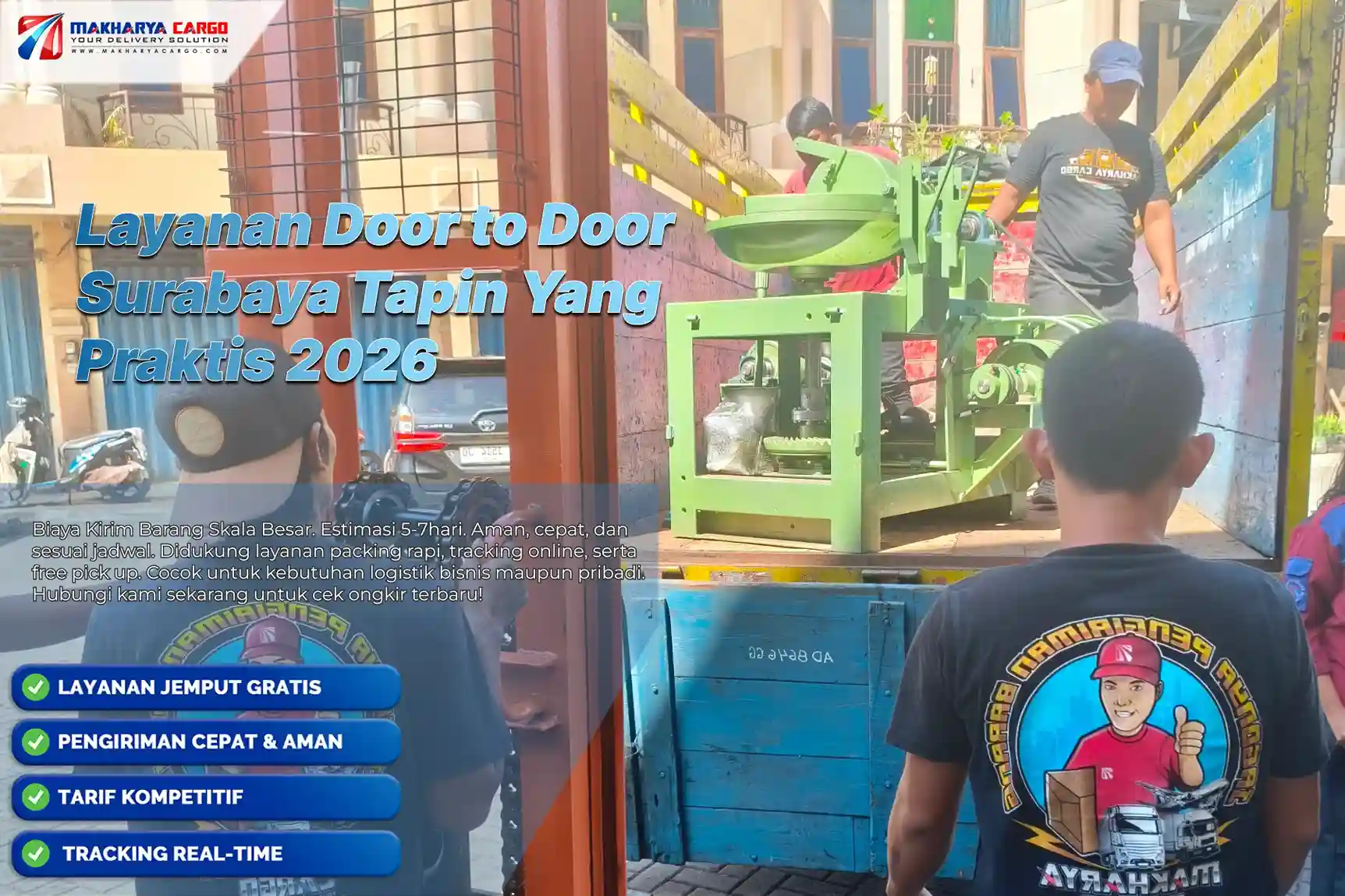 Door to door Surabaya Tapin untuk pengiriman sampai alamat