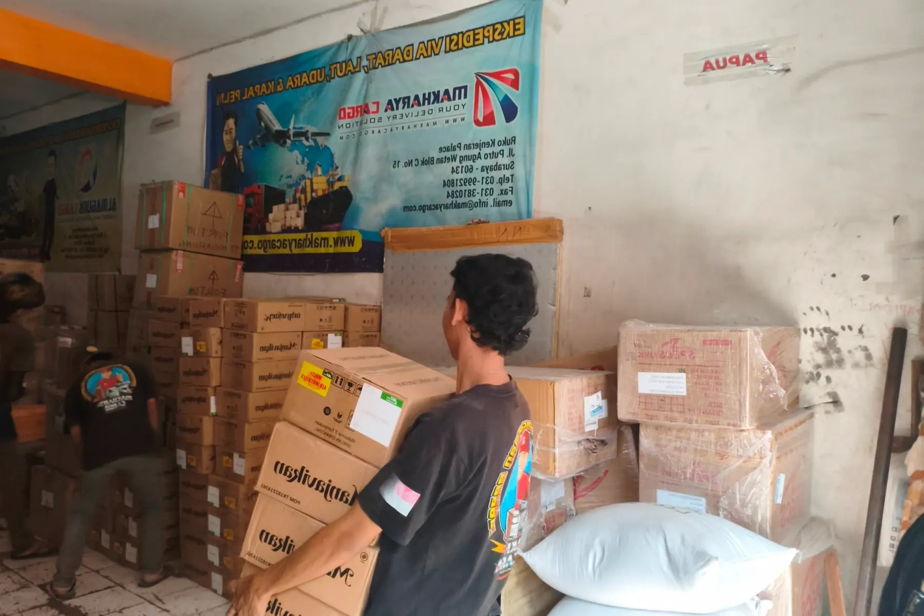 Biaya kirim Surabaya Buntok berdasarkan berat barang