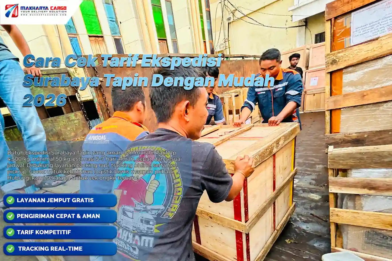 Cara cek tarif ekspedisi Surabaya Tapin berdasarkan berat dan jenis barang