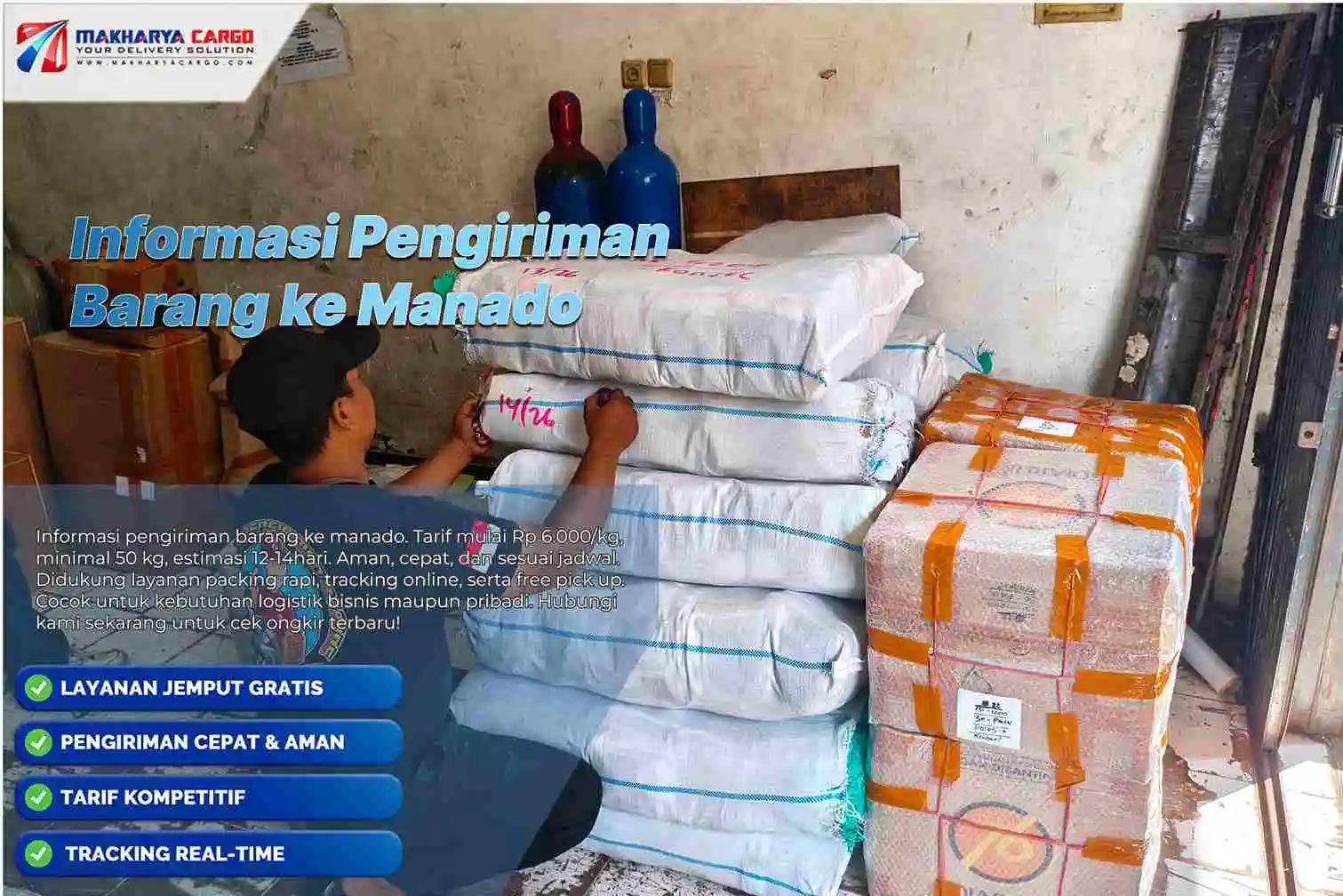 informasi pengiriman barang ke manado