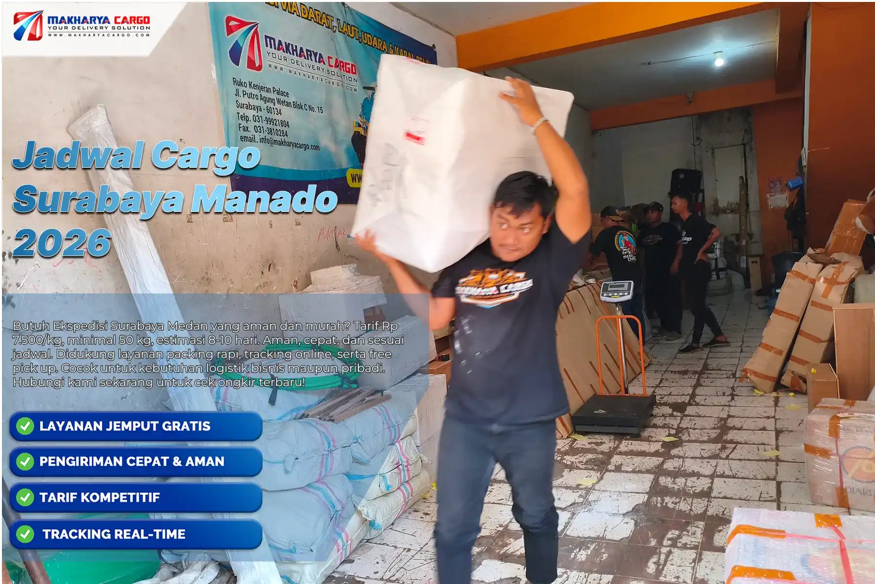 Jadwal Cargo Surabaya Manado Terbaru, Cek Keberangkatan & Estimasi Pengiriman 6 Jadwal Cargo Surabaya Manado terbaru untuk pengiriman barang melalui jalur laut dengan estimasi pengiriman terkini.