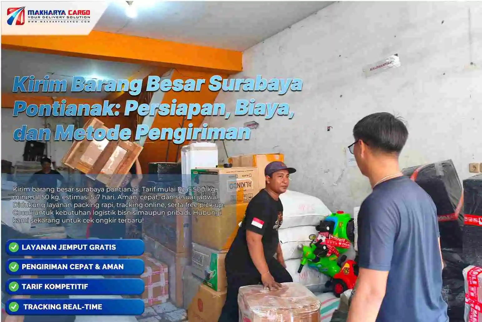 kirim barang besar surabaya pontianak