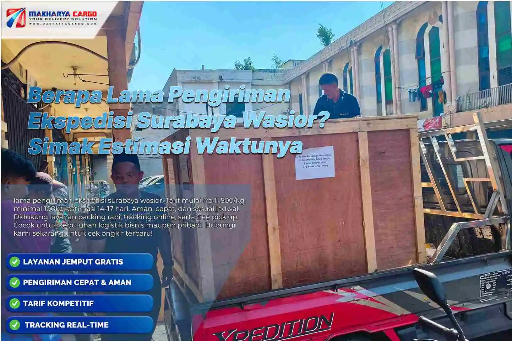 lama pengiriman ekspedisi surabaya wasior