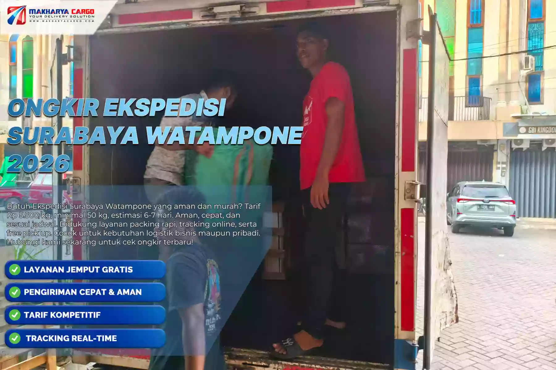 Ongkir Ekspedisi Surabaya Watampone | Mulai Tarif Rp5.500/Kg 5 Ongkir Ekspedisi Surabaya Watampone