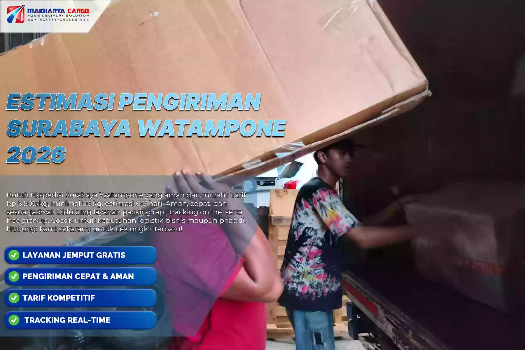 Estimasi Pengiriman Surabaya Watampone