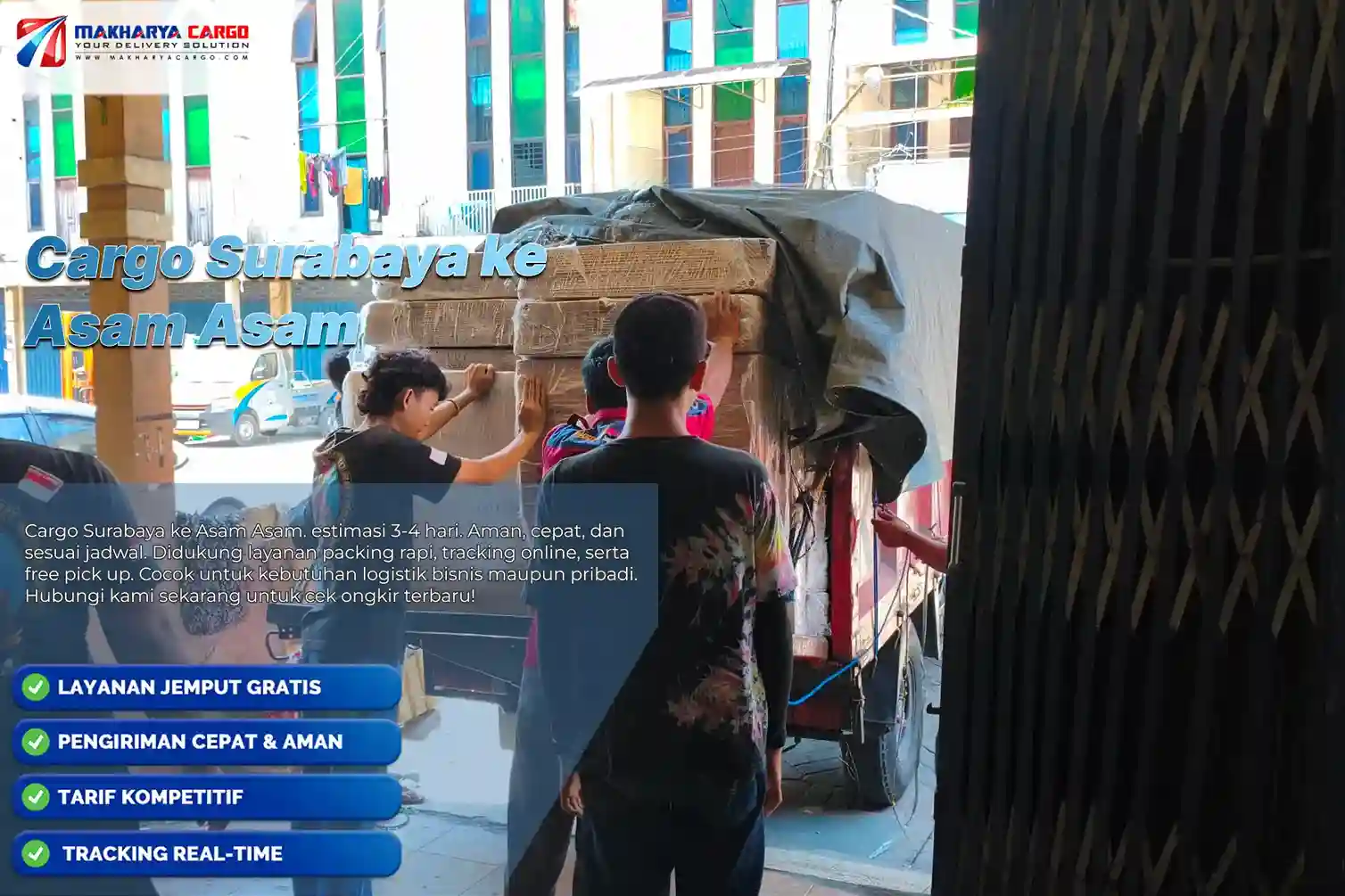 Cargo Surabaya ke Asam Asam