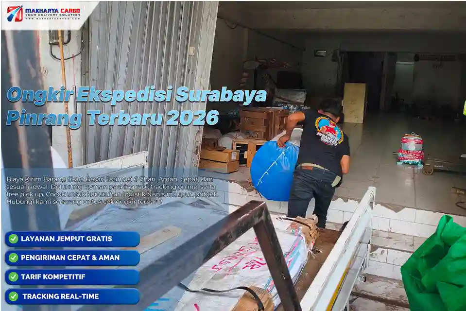 Ongkir Ekspedisi Surabaya Pinrang | Mulai Rp5.500/kg, Estimasi 6-7 Hari 5 Cek ongkir ekspedisi Surabaya Pinrang mulai Rp5.500/kg, minimal 50 kg, estimasi 6–7 hari