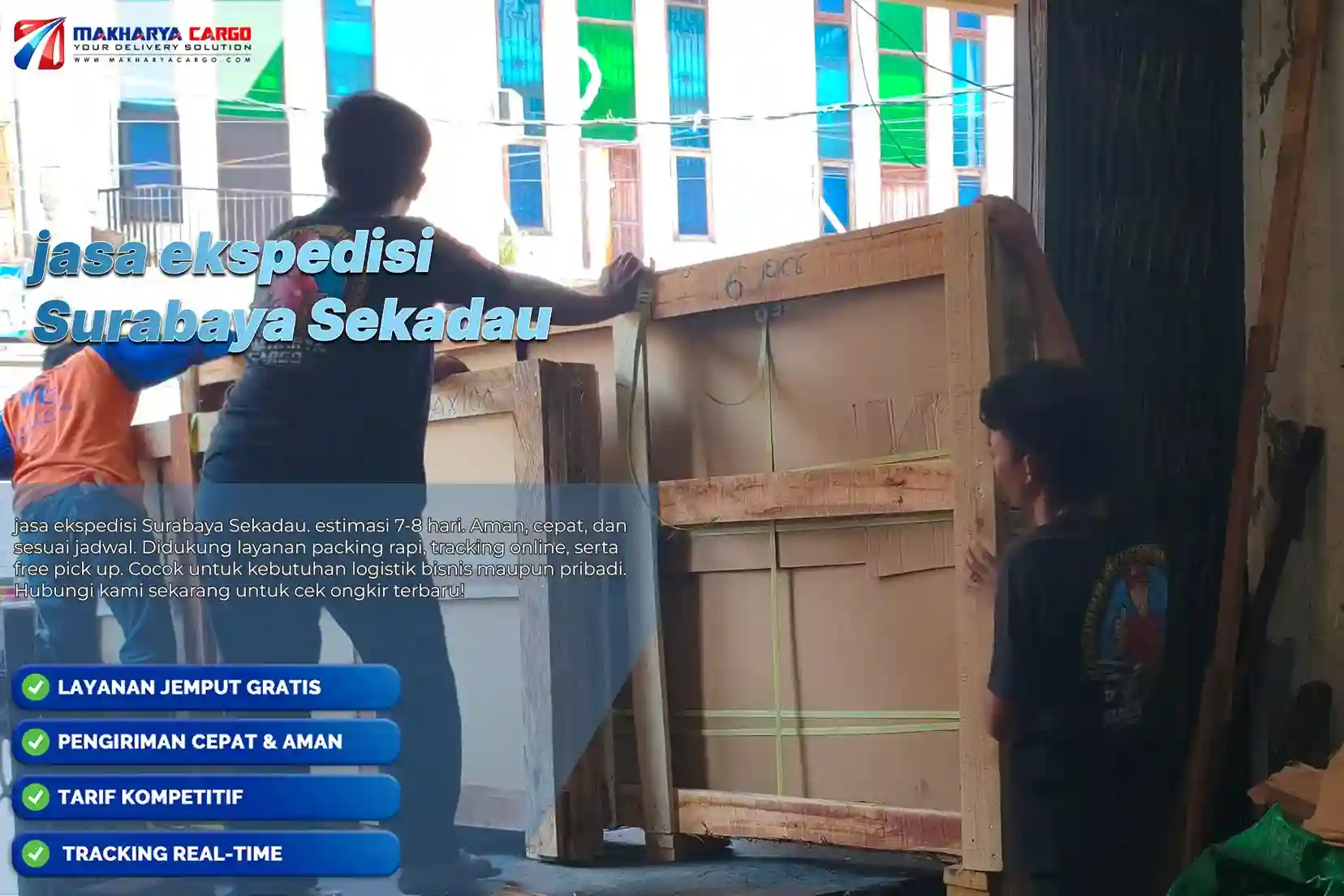 jasa ekspedisi Surabaya Sekadau. estimasi 7-8 hari