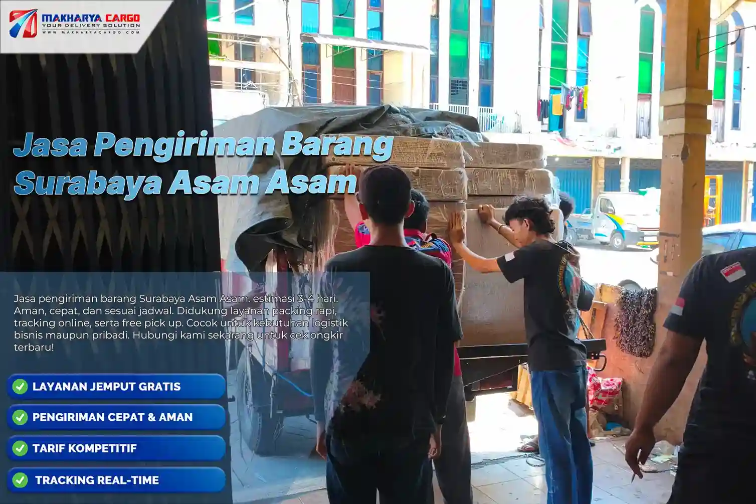 Jasa pengiriman barang Surabaya Asam Asam