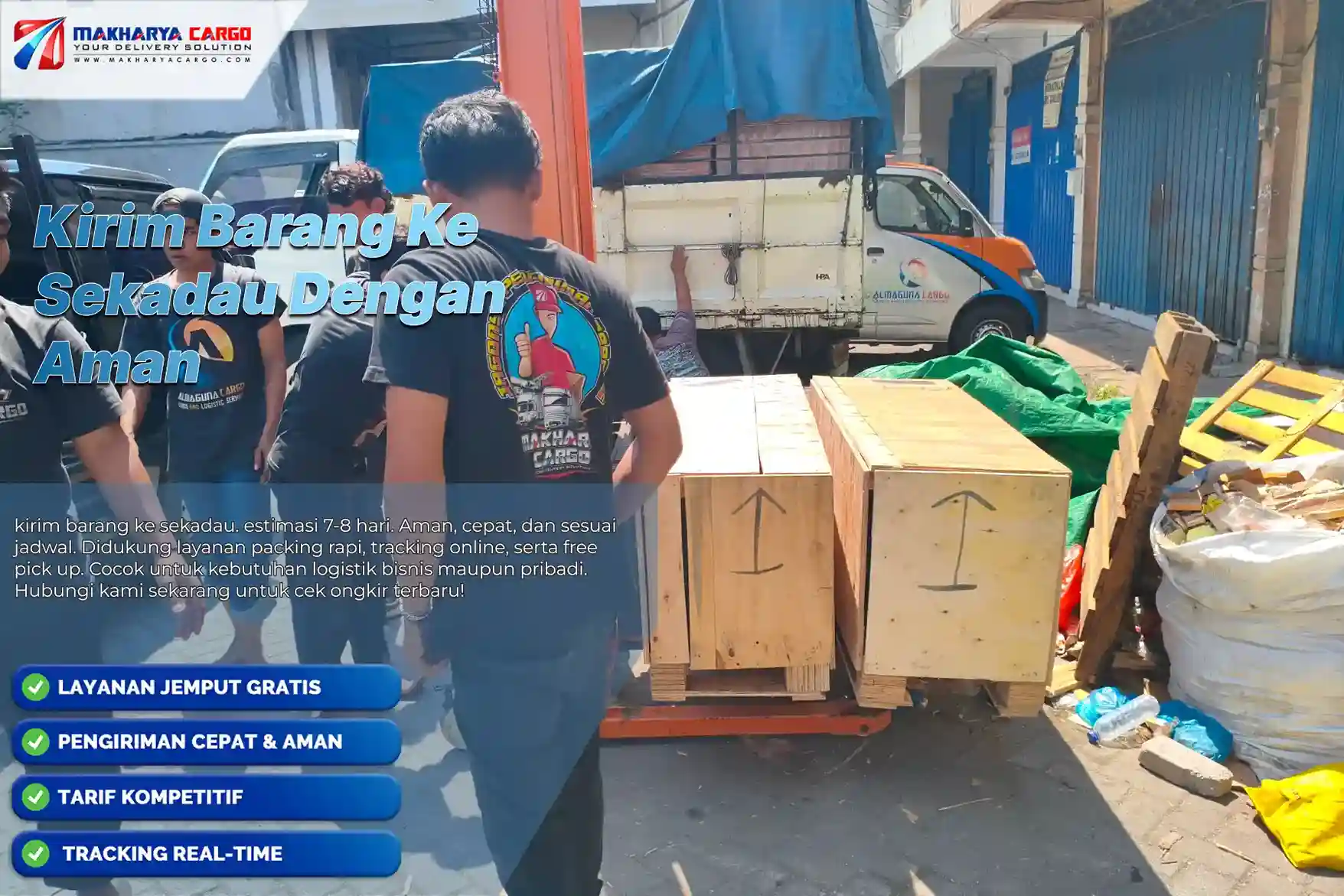 Kirim Barang ke sekadau. tarif mulai 8.250/Kg