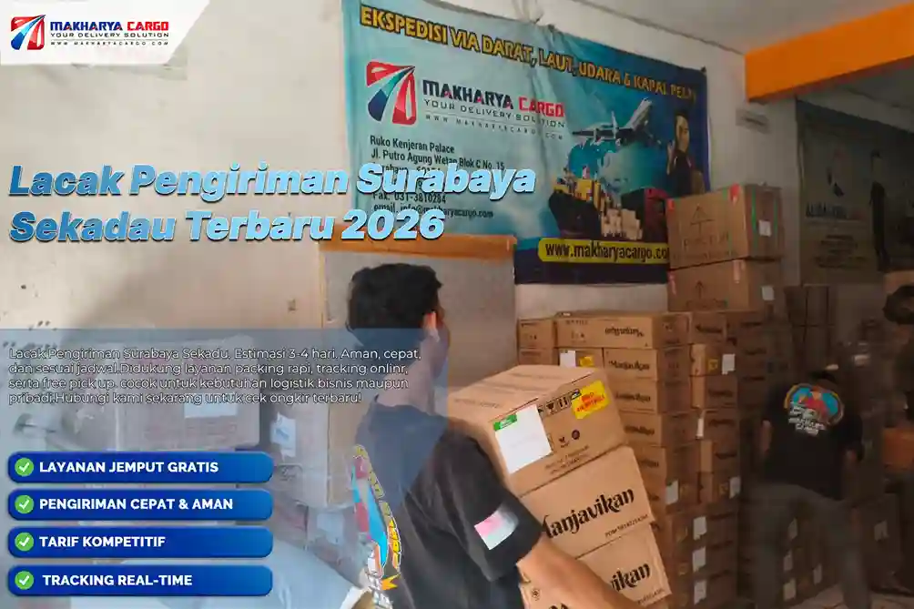 Lacak pengiriman Surabaya Sekadau menggunakan nomor resi