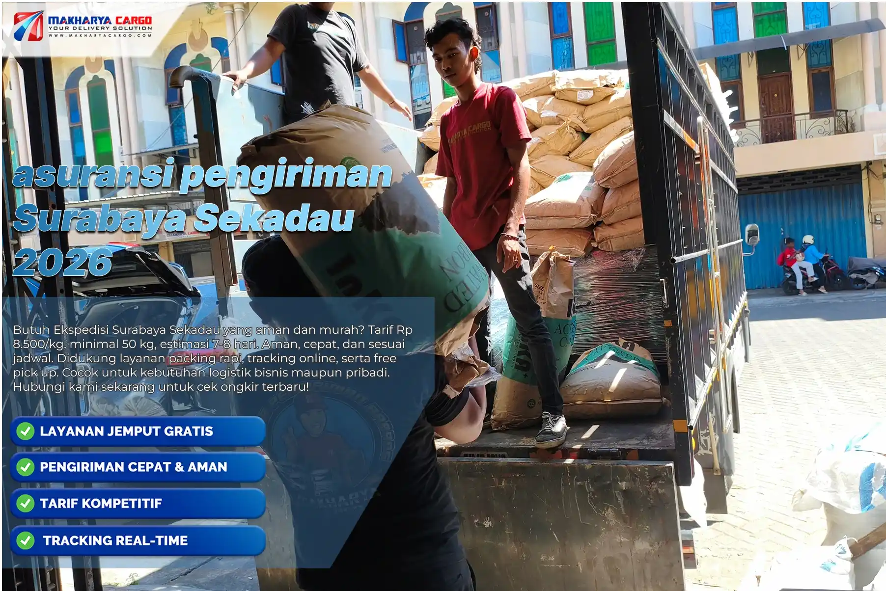 Asuransi pengiriman Surabaya Sekadau untuk melindungi barang selama proses distribusi antarpulau.