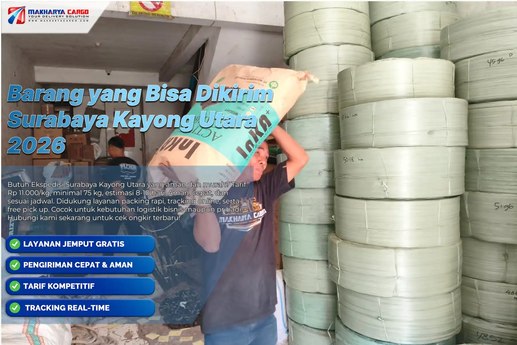 Barang yang bisa dikirim Surabaya ke Kayong Utara
