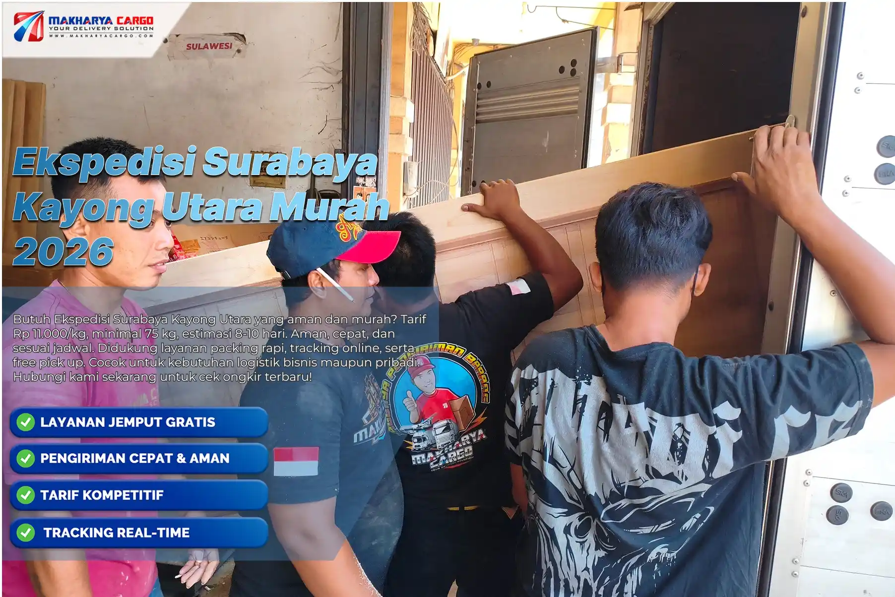 Ekspedisi Surabaya Kayong Utara murah untuk pengiriman barang