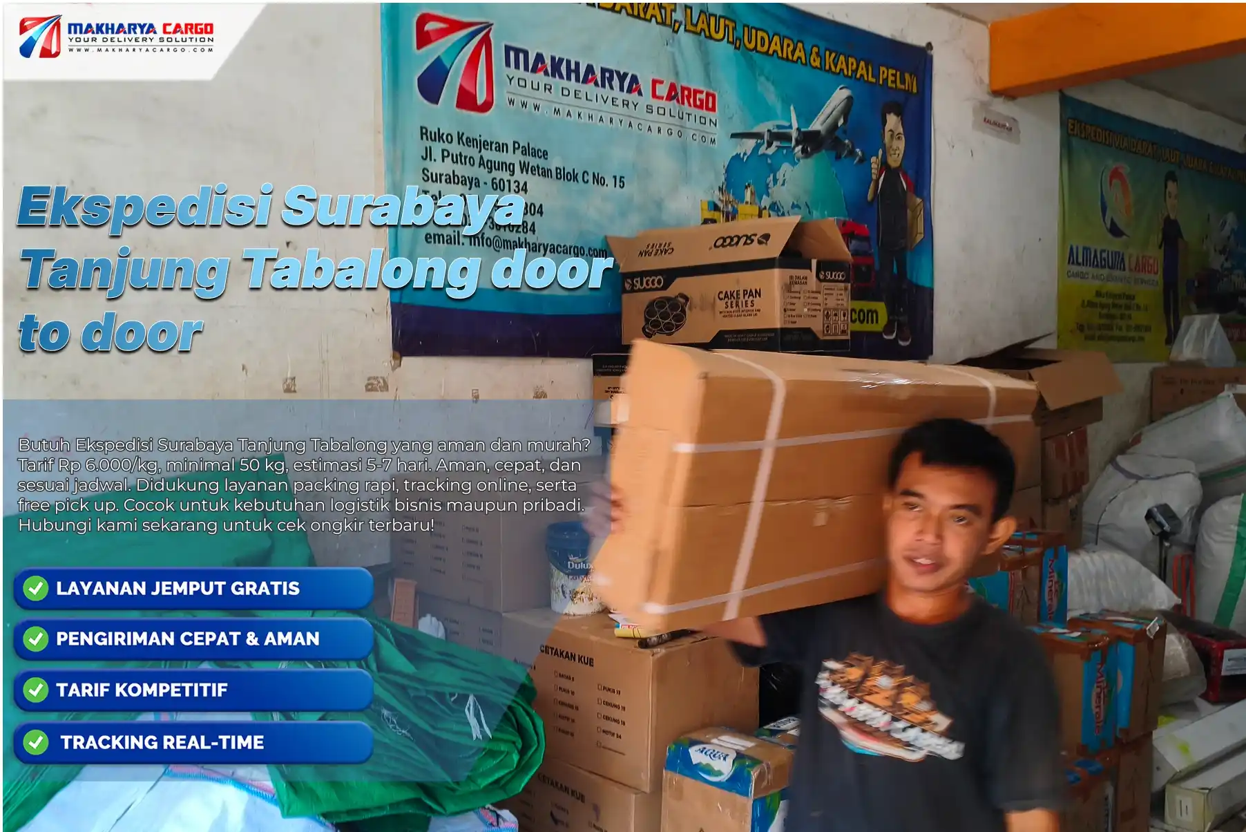 Ekspedisi Surabaya Tanjung Tabalong door to door